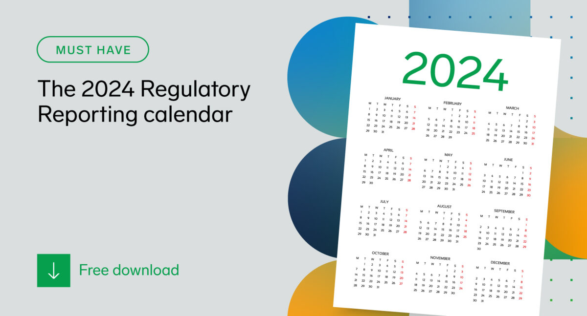 Regulatory reporting calendar 2024 Regnology