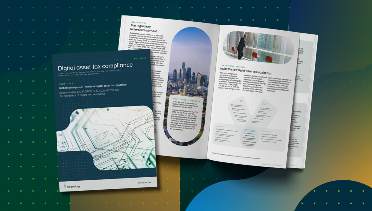 Global convergence: The rise of digital asset tax regulation | Regnology